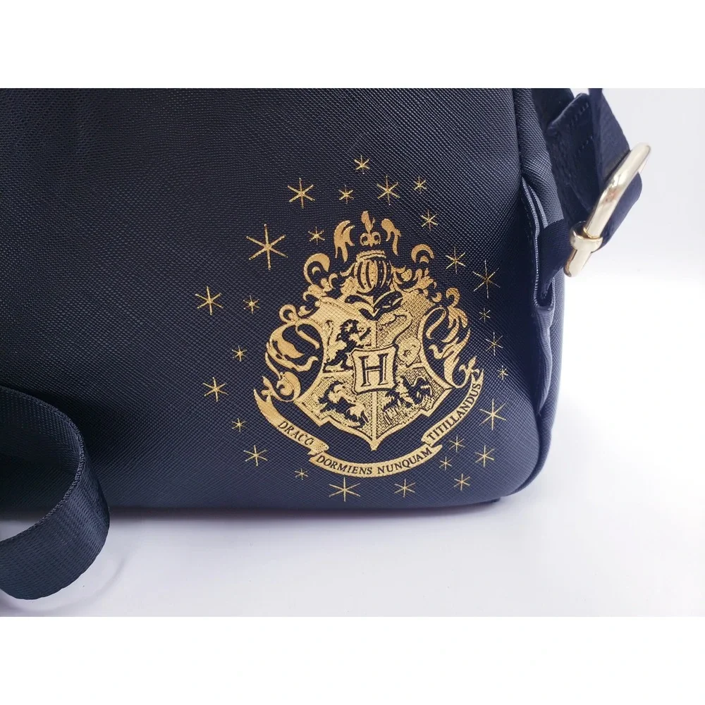 Loungefly Harry Potter Trilogy Series 2 Triple Pocket Mini Backpack Black Blue
